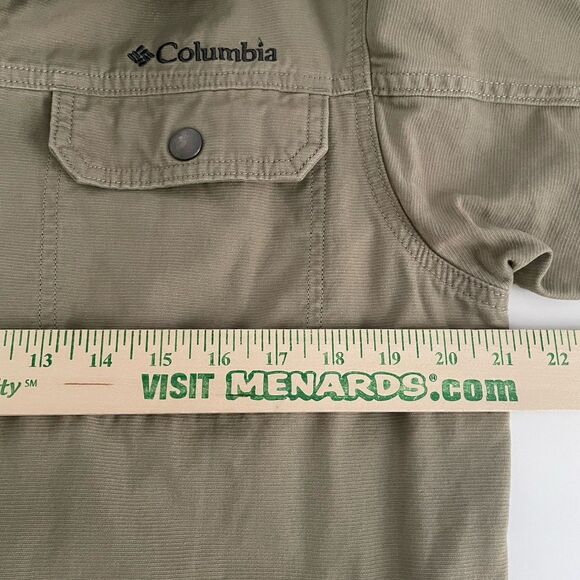 Columbia Corduroy Jacket Full Zip Men M Lightweight Utility Workwear Zip Pockets - Picture 10 of 12